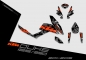 Preview: KTM Duke 125/390 2012 - 2016 | Decal Factory 3A | 2D view