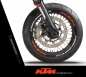 Preview: KTM 1290 Felgenrandaufkleber | Stock 1