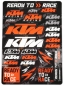 Preview: KTM Stickerset | Aufkleberbogen