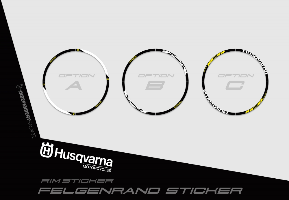 Husqvarna 701 SM  | Dekor Factory 3A | Felgenrandaufkleber