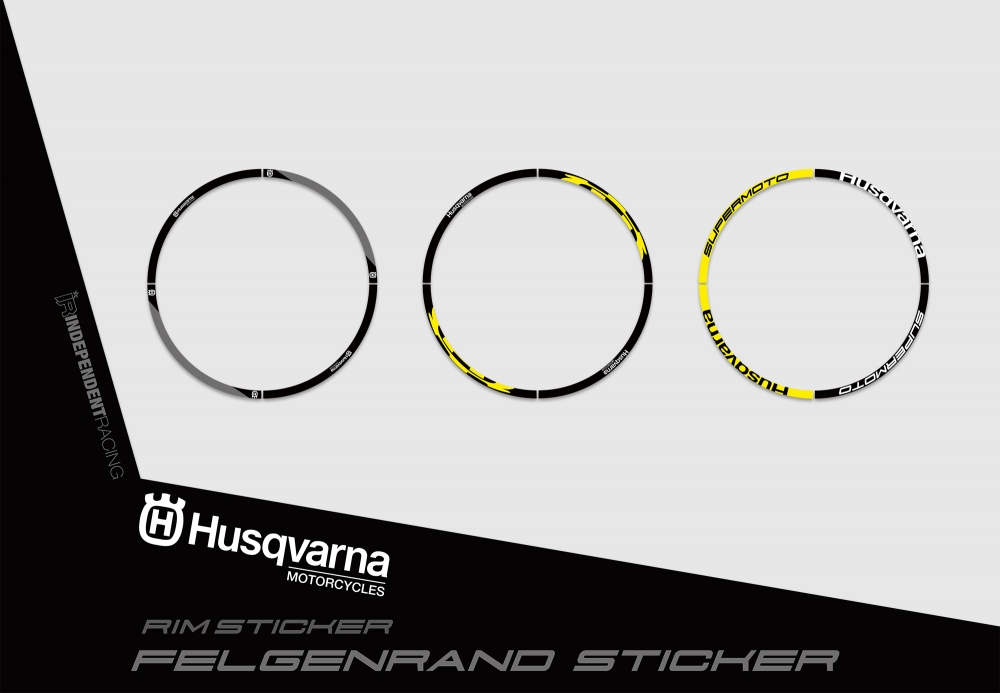 Husqvarna FS 450 2016 - 2018 | Dekor Factory 1B | Felgenrandaufkleber