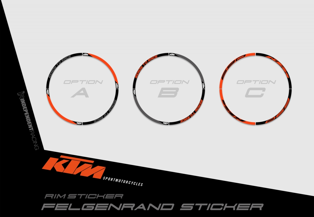 KTM 690 SMC/SMCR 2008 - 2017 | Decal Works 2A |  Rimsticker