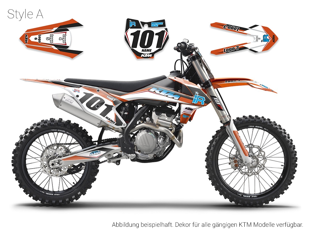 KTM EXC, EXC-F, SX & SX-F | Decal Stock 1A