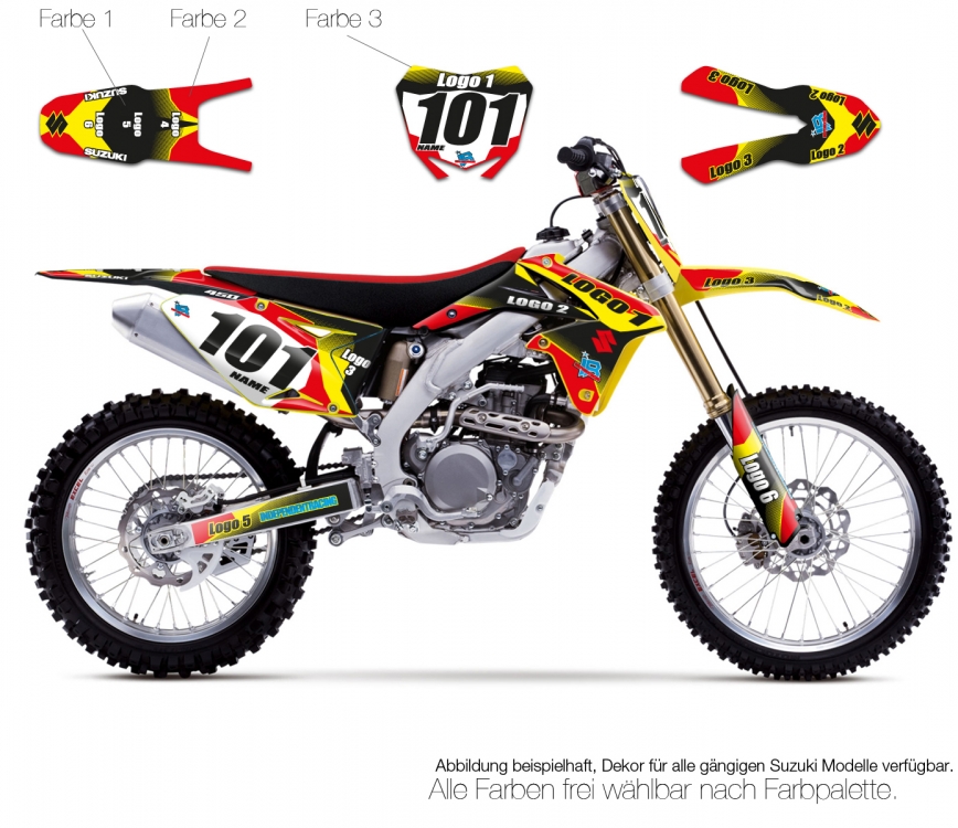 Motocross Decal Suzuki Semi-Custom2