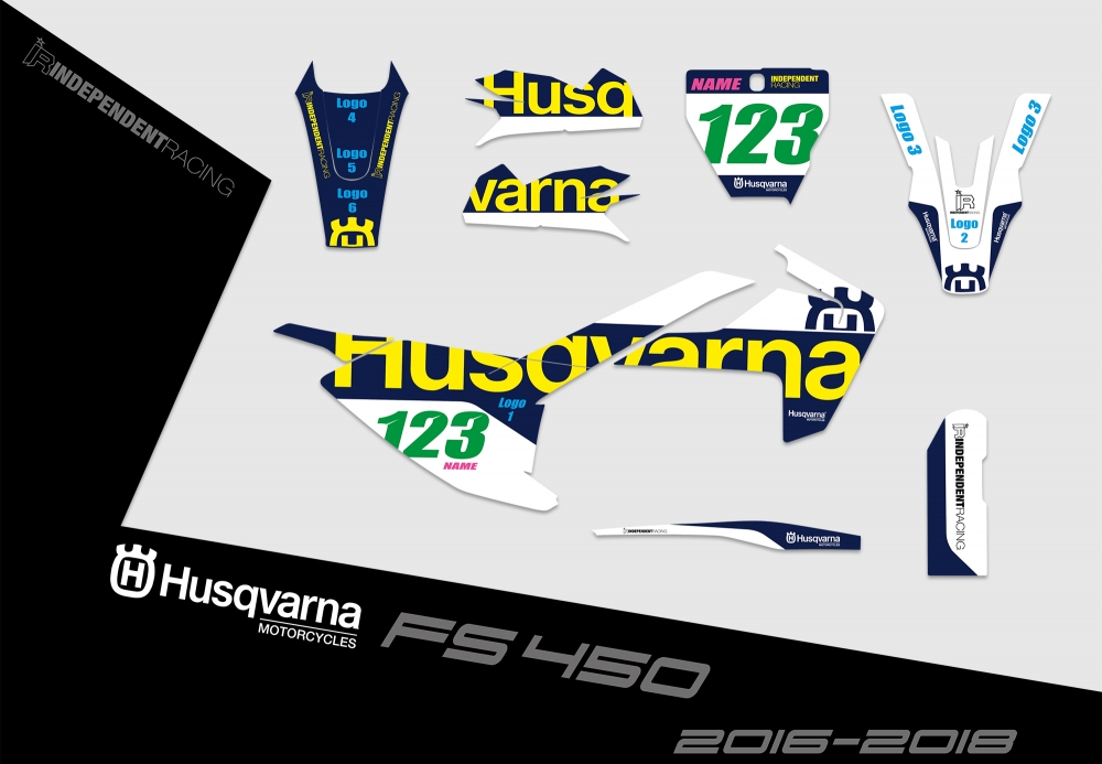Husqvarna FS 450 2016 - 2018  | Dekor Factory 2A | 2D-Ansicht