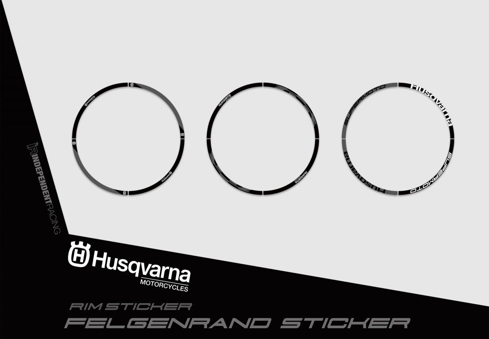 Husqvarna FS 450 2016 - 2018 | Dekor Stock 1B | Felgenrandaufkleber
