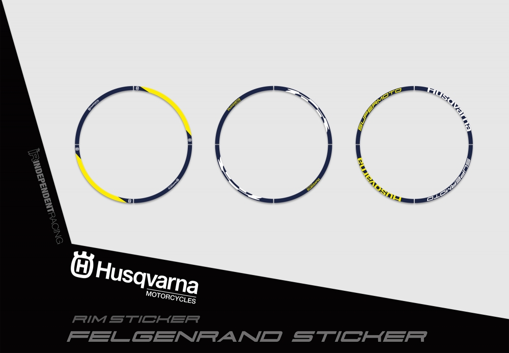 Husqvarna FS 450 2016 - 2018 | Dekor Stock 3A | Felgenrandaufkleber