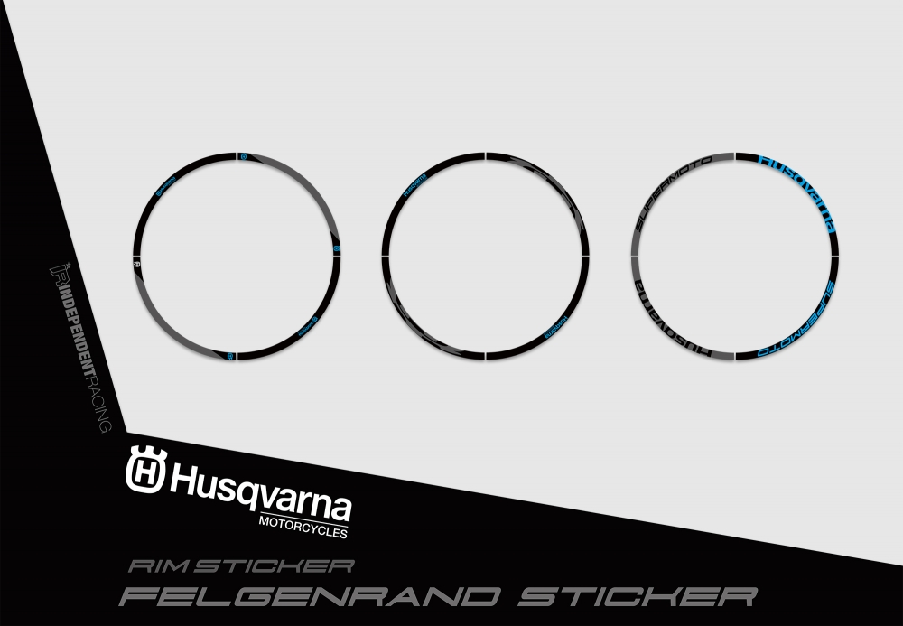 Husqvarna FS 450 2016 - 2018 | Dekor Stock 3B | Felgenrandaufkleber