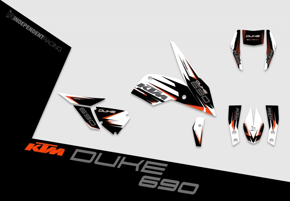 KTM Duke 690 | Dekor Factory 1A | 2D-Ansicht