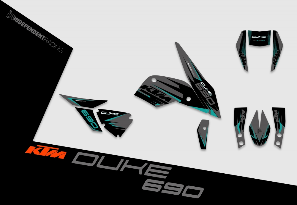KTM Duke 690 | Dekor Factory 1B | 2D-Ansicht