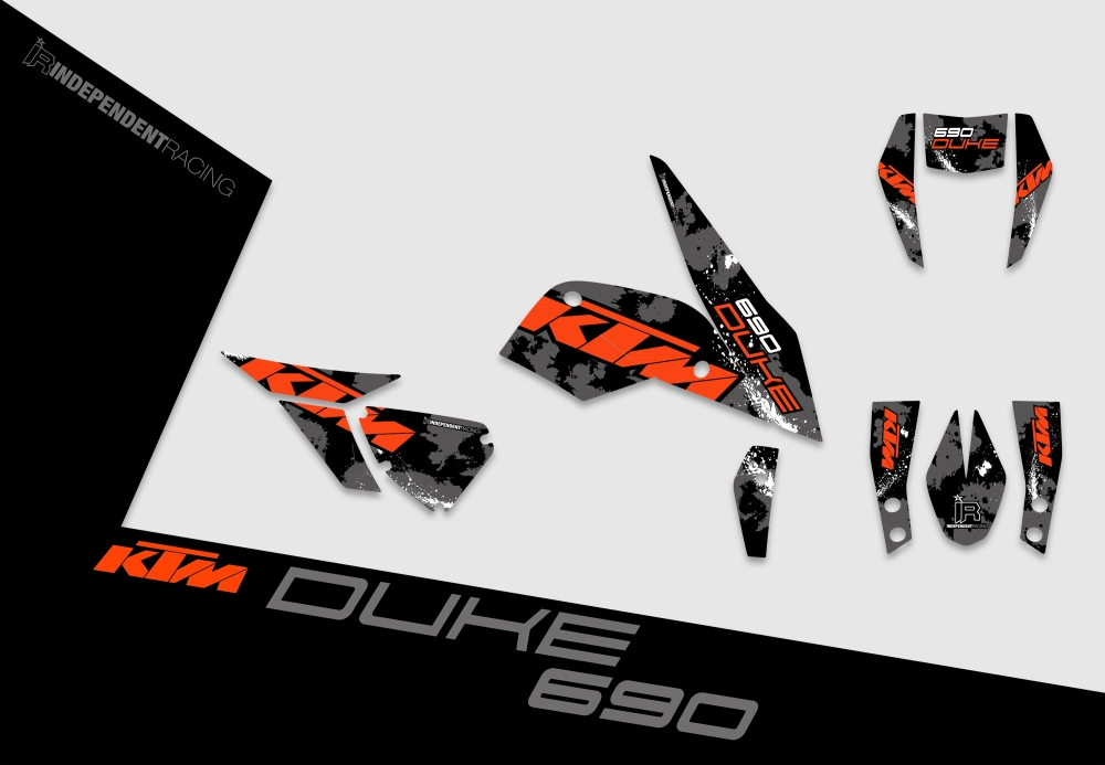 KTM Duke 690 | Decal Factory 3A | 2D view