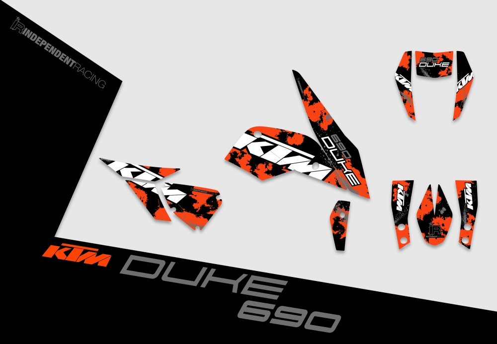 KTM Duke 690 | Dekor Factory 3B | 2D-Ansicht