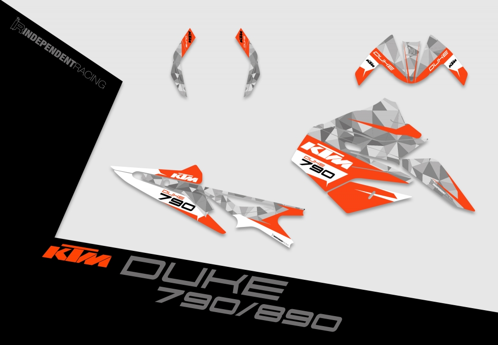 KTM Duke 790/890 | Dekor Factory 2A | 2D-Ansicht