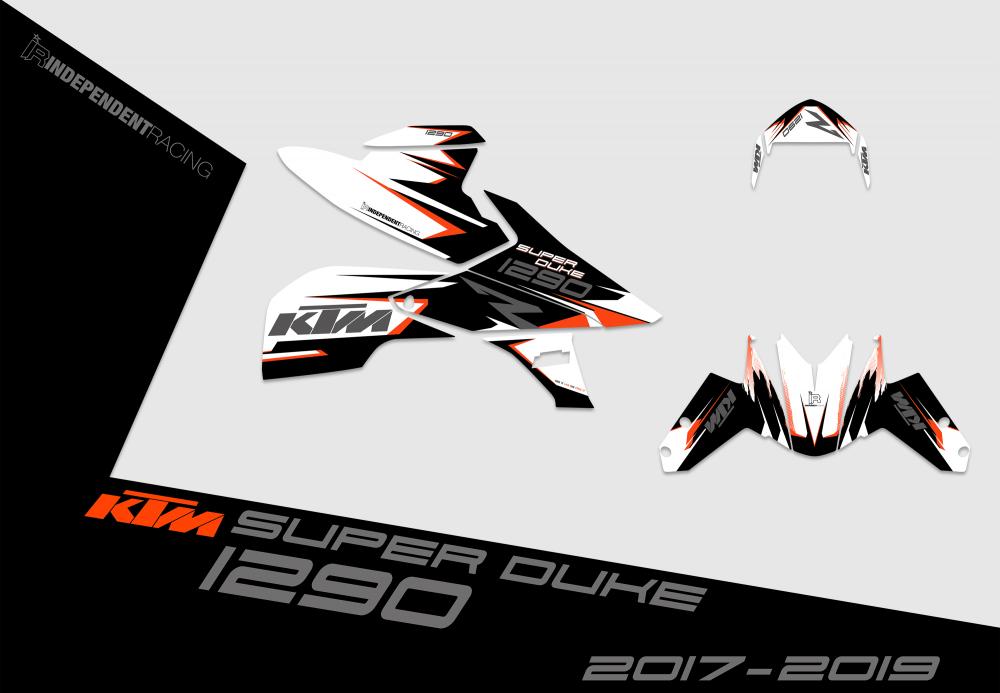 KTM Superduke 1290 2017 - 2019 | Dekor Factory 1A | 2D-Ansicht