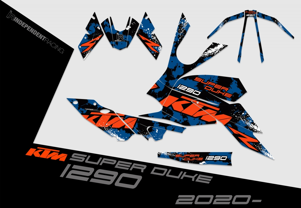 KTM Superduke 1290 from 2020 | Decal Factory 3B | 2D view