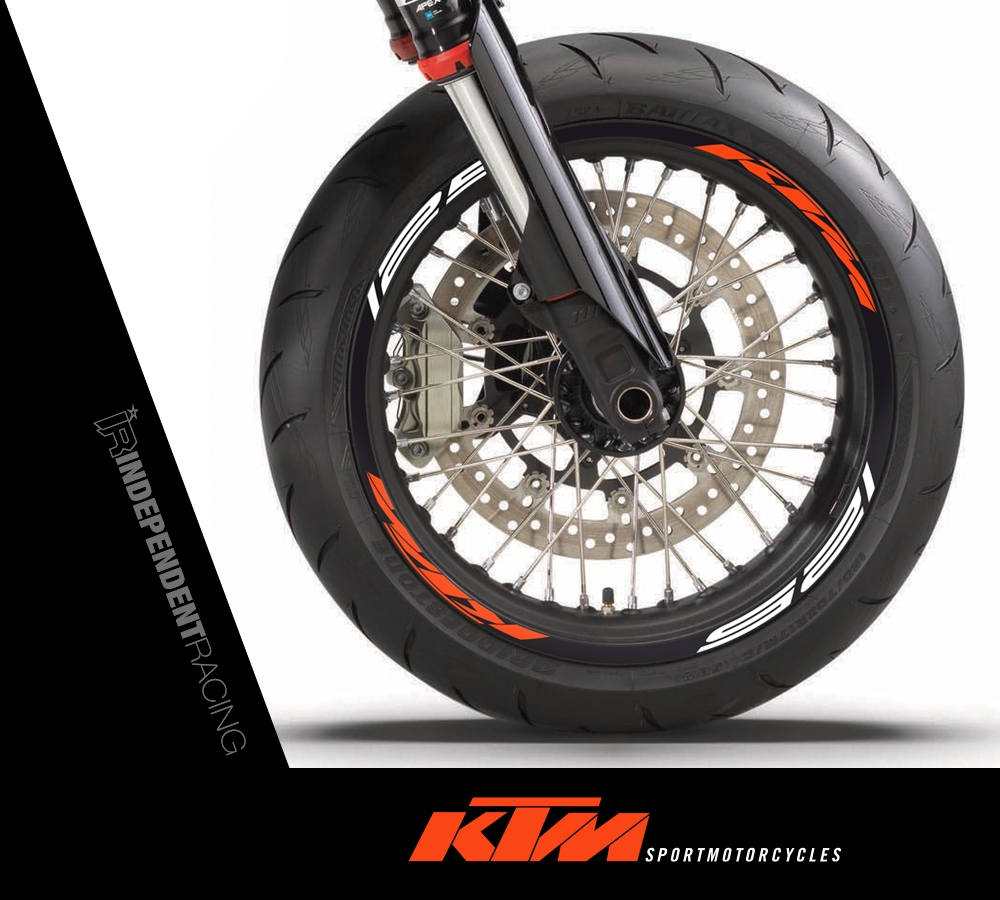 KTM 125 Felgenrandaufkleber | Stock 1