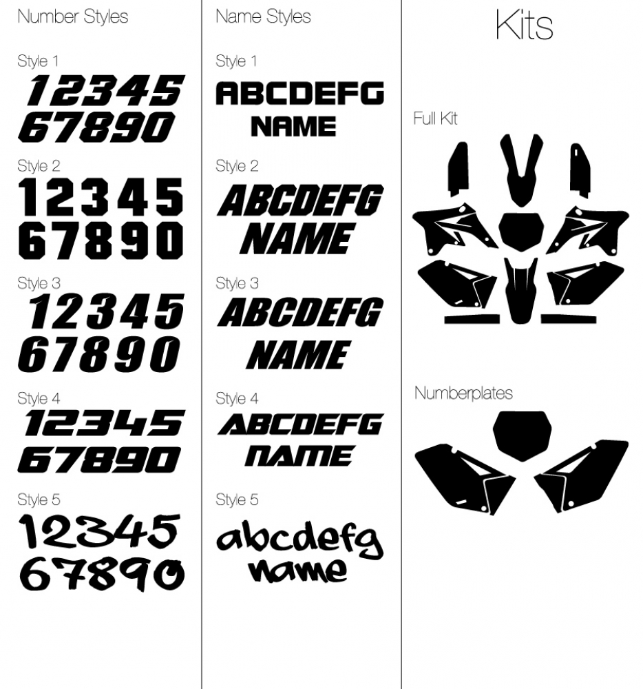 Decal Customizer | name, number and fonts